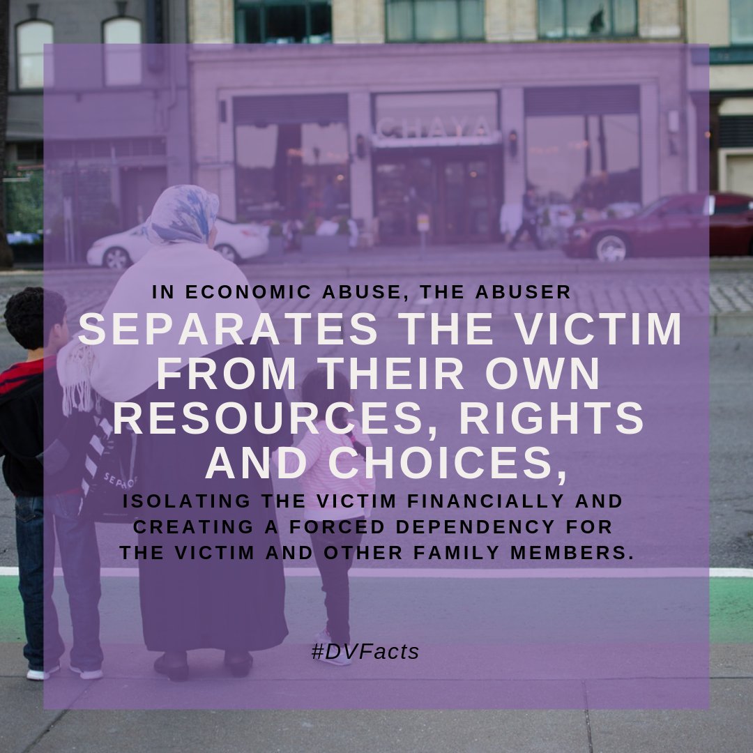 sj_action's tweet image. In #FinancialAbuse, the partner choosing to cause harm separates the survivor from their own resources, rights, and choices, isolating them financially and creating a forced dependency for the survivor. #DVFacts