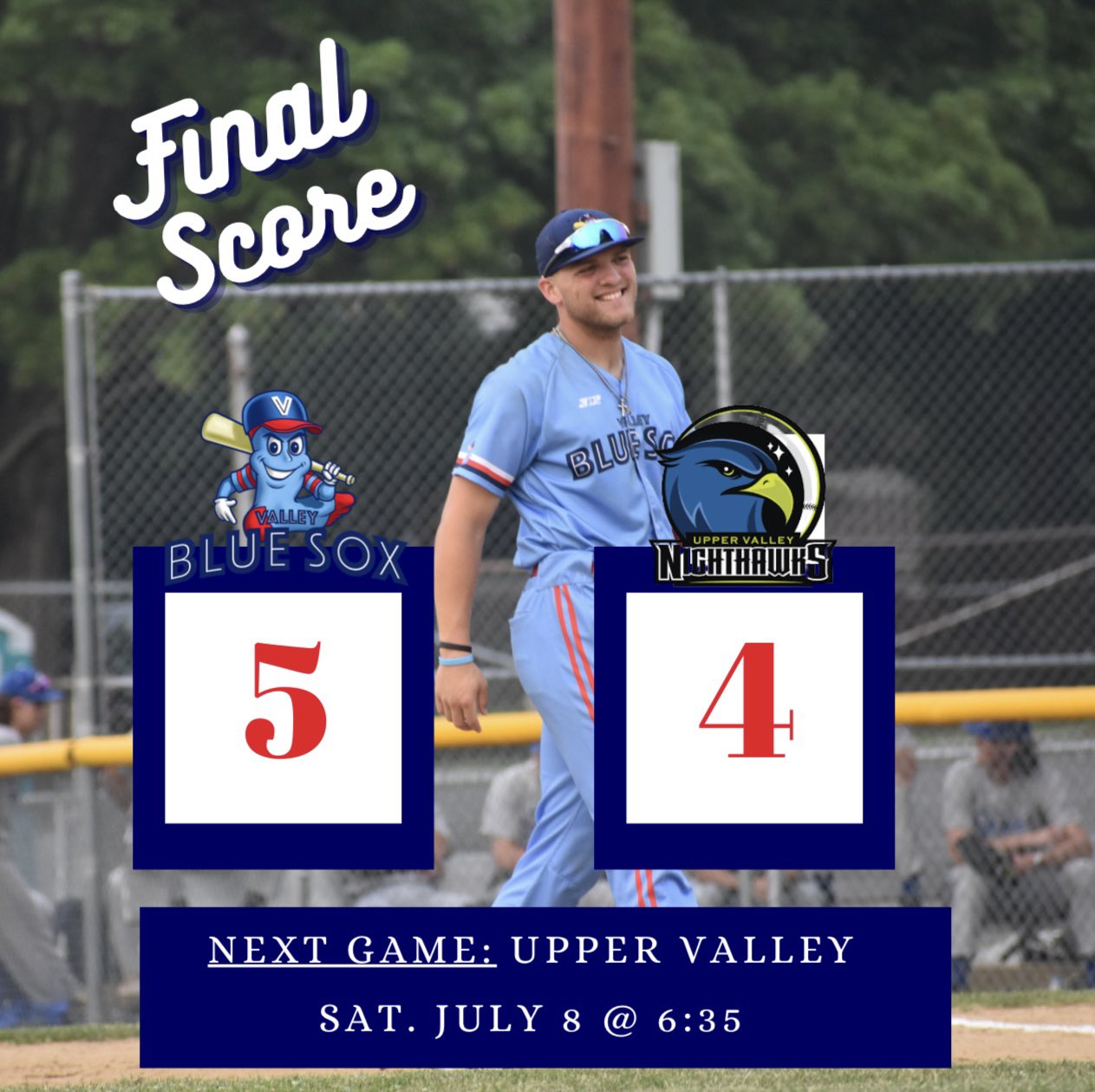 Valley Blue Sox on Twitter "All smiles for winning the first game 😁
