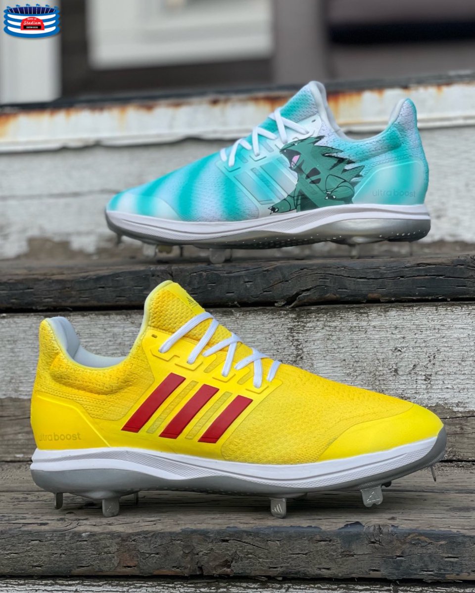 Gotta Catch 'Em All Catch Will Klein (@willklein0) rocking these Pokmon  edition Adidas Ultraboost cleats in the Futures Game! The left cleat  features Tyranitar, while the right cleat takes inspiration from Pikachu.