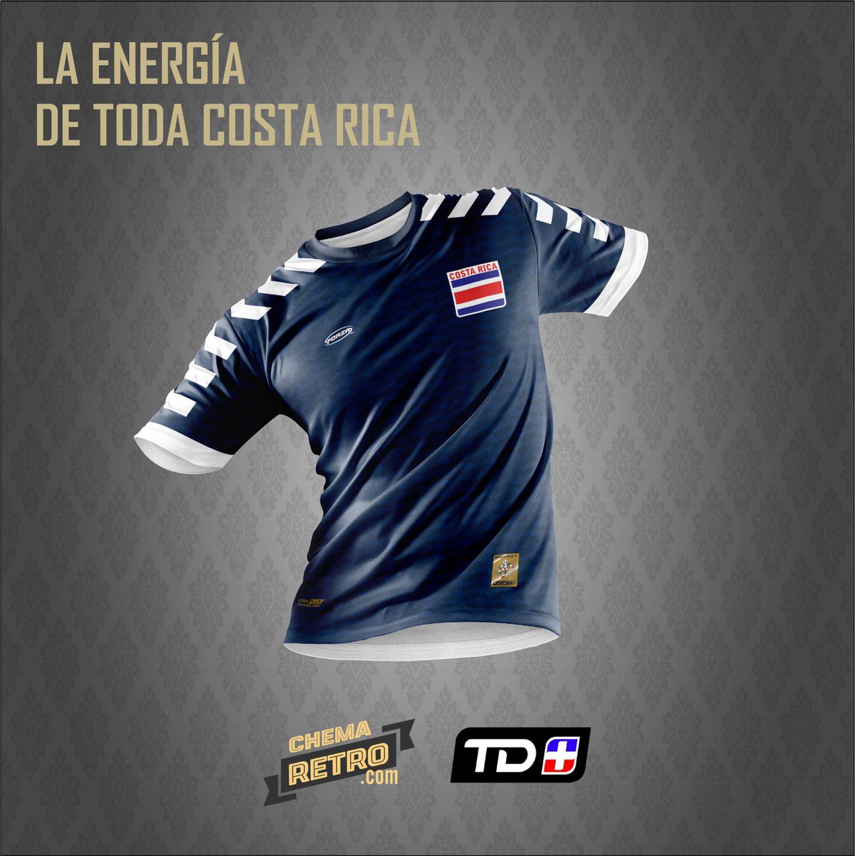 Sigue a @tdmas_cr, dale RT y participa por esta chema retro de La Sele