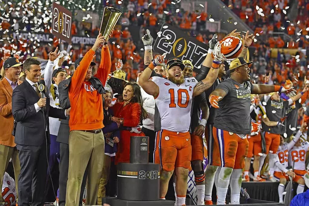 The least “talented” team that has won a National Championship in the College Football Playoff Era is 2016-2017 Clemson, slotted at #9 in the Talent Composite Rankings.

Clemson had an average player ranking of 88.91, which was good for #11 in all of College Football for the… https://t.co/gQGYrERJM3 https://t.co/Dkjb8Yd1ku