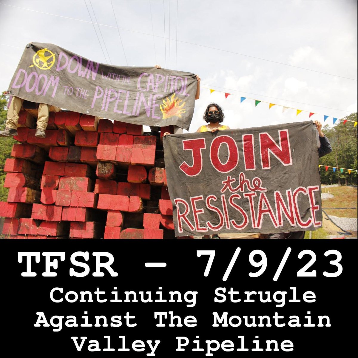 StrawFinal's tweet photo. This week, our chat with @stopthemvp  about the stepping up of the paused Mountain Valley Pipeline, fracked gas pipeline threatening waterways across VA, WV &amp; NC + atmospheres everywhere
 https://t.co/3JSdUp70Cw https://t.co/TpgGi8Tosa