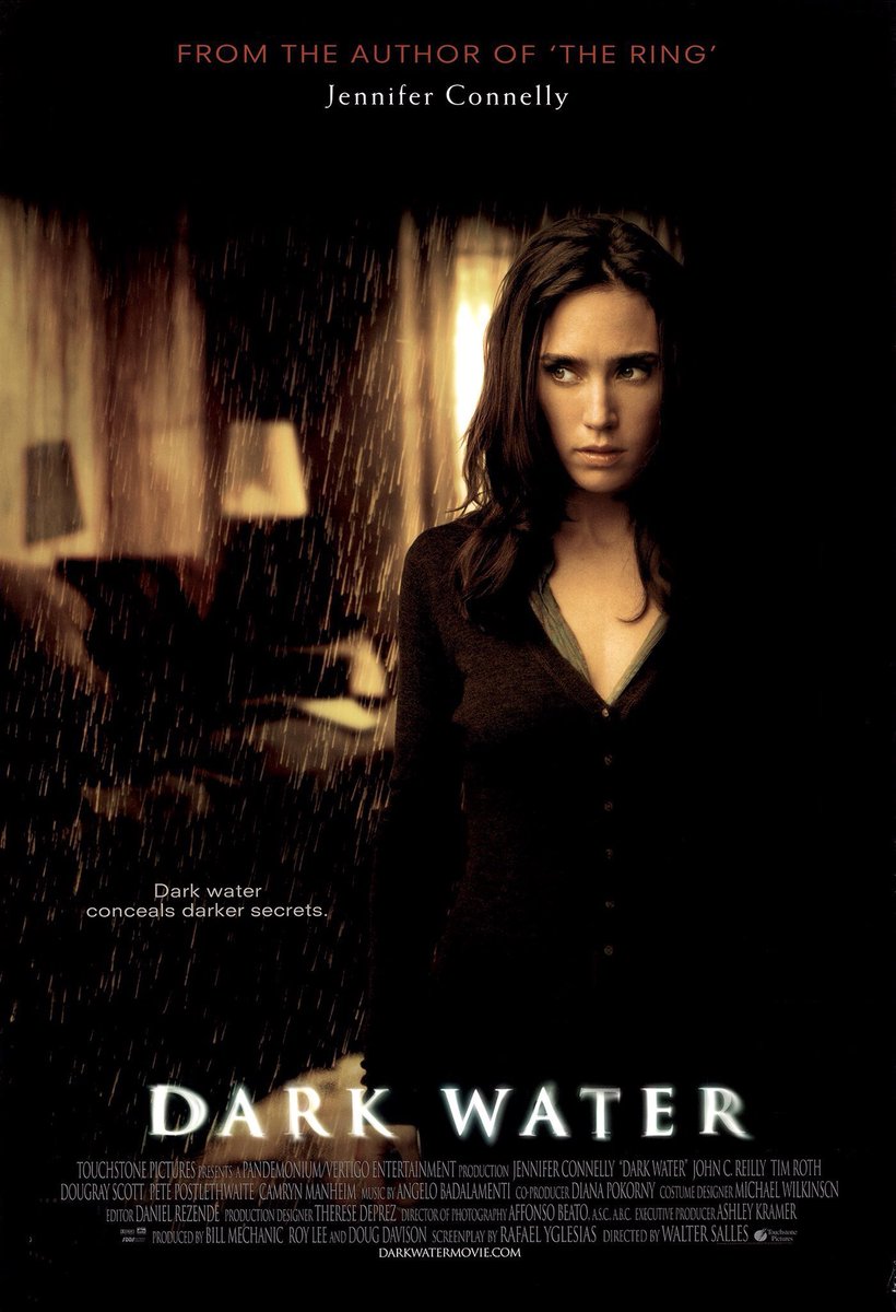 🎬MOVIE HISTORY: 18 years ago today, July 8, 2005, the movie ‘Dark Water’ opened in theaters!

#JenniferConnelly #TimRoth #DougrayScott #JohnCReilly #ArielGade #PerlaHaneyJardine #PetePostlethwaite #CamrynManheim #WalterSalles