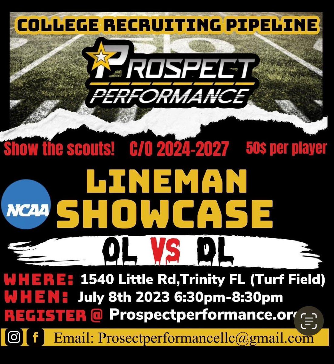 Got 5 athletes in a showcase tonight! Can't wait to watch these guys work tonight! <a href="/TimothC2024/">Timothy Cantrell</a> <a href="/robertoperez_55/">Roberto Perez</a> Sawyer Russ Ty Reed Don'Yae Johnson

#LinemanNeedLoveToo #RUN #ProveThemWrong