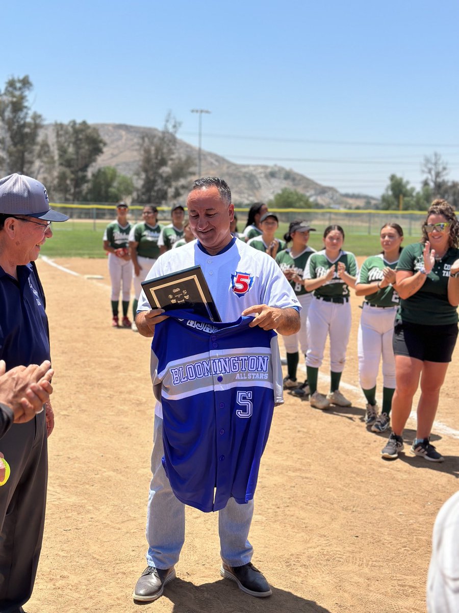 It was an honor to recieve recognition at the Bloomington Little League Softball Tournament.  Our office was able to secure funding to purchase a new fence for the league which allowed them to host the Softball All Star Tournament.