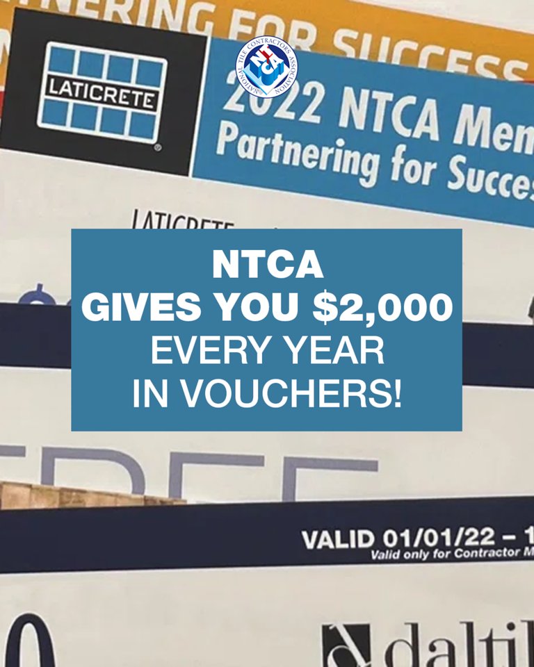 The Partnering for Success program offers discounts on products you love while providing opportunities to learn about manufacturers and try new products. 

Learn more about this membership benefit at tile-assn.com/page/ntca-part… 

#Membership #VoucherProgram #TileIndustry