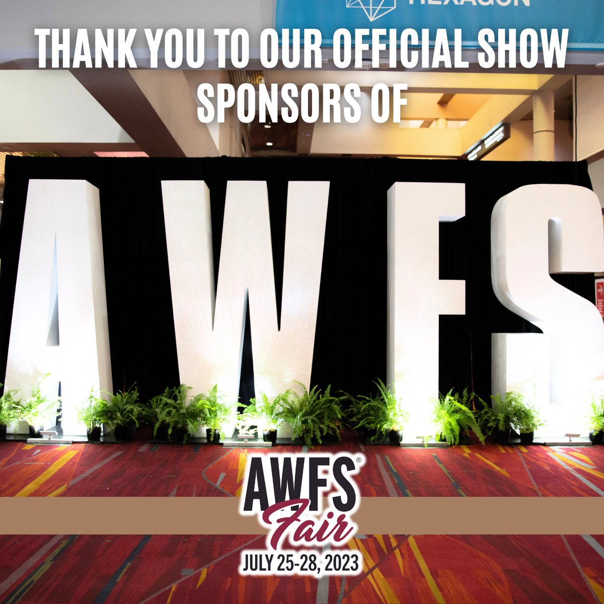 AWFSFair's tweet image. Thank you to AWFS®Fair 2023 Official Sponsors!

#BuiltForThis #AWFSFair #AWFSFair2023 #OfficialSponsors #AWFS