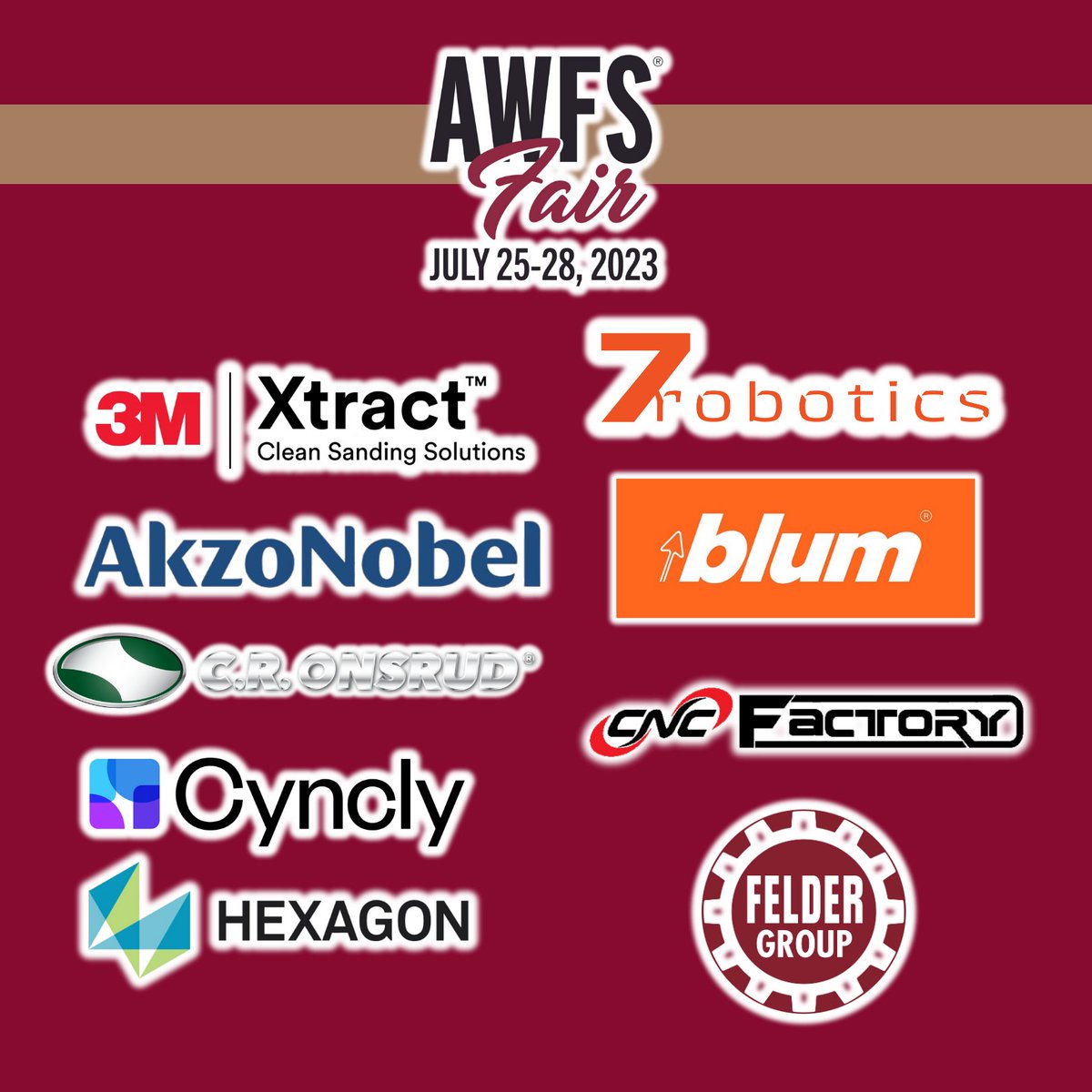 AWFSFair's tweet image. Thank you to AWFS®Fair 2023 Official Sponsors!

#BuiltForThis #AWFSFair #AWFSFair2023 #OfficialSponsors #AWFS