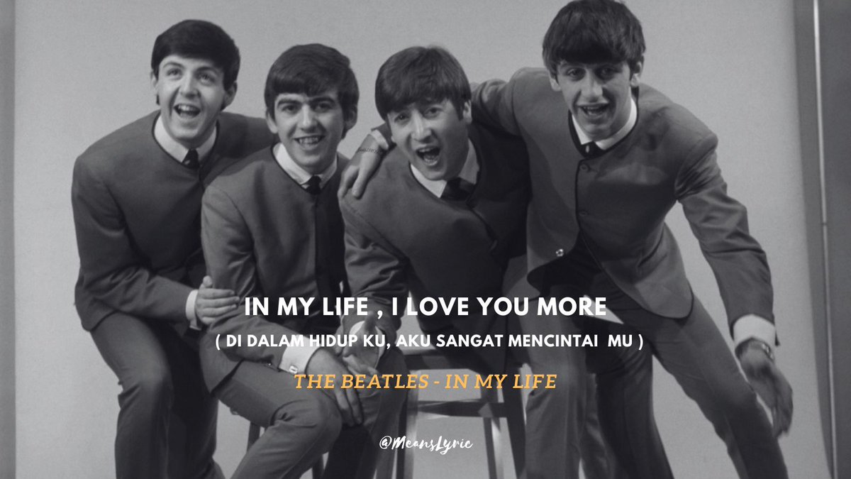 MeansLyric's tweet photo. In My Life, I love You More
 @thebeatles
#MeansLyric #DreamTheater #90s #90smusic #rockmusic #metal #viral #trending #FYP https://t.co/yUFnlXicuM