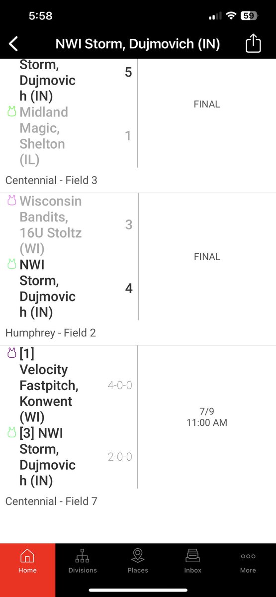 After some weather schedule changes, we went 2-0 in Stars and Stripes.  We start bracket tomorrow, Sunday July 9.

<a href="/CCSJAthletics/">Crimson Wave</a> <a href="/BradleySoftball/">Bradley Softball</a> <a href="/ValpoSoftball/">Valpo Softball</a> <a href="/jwoodcoach/">Josh Wood</a> <a href="/CoachD_HopeSB/">Coach Daugherty</a> <a href="/coachE_SB/">Erica Castro</a> <a href="/BenUSoftball/">Benedictine Softball</a> @CoachHeflinISU <a href="/CoachArchibald/">Tara Archibald</a> <a href="/UNISoftball/">UNI Softball</a>