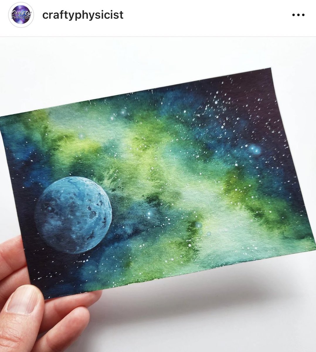 starshiptempest's tweet photo. Another awesome thing included in the giveaway we’re doing with @CraftyPhysicist—this gorgeous watercolor! Stunning, right? Get down on the drawing on our IG post with all the goodies!!
#SpaceArt #GalaxyWatercolor #CraftyPhysicist #StarshipTempest #starshiptempestgiveaway https://t.co/Oqr7LYNBo7