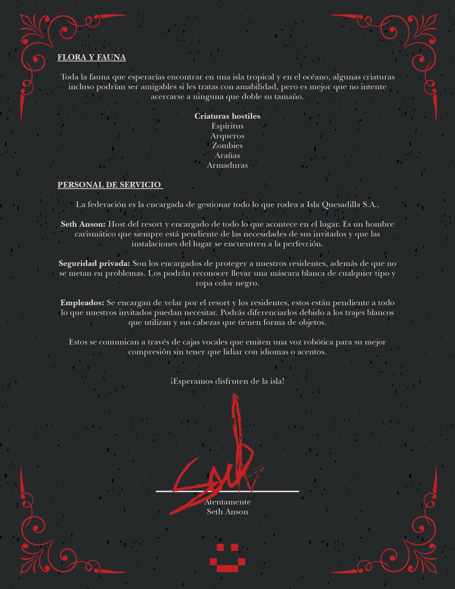 quesadillais_RP's tweet image. 📑︰Documento adjunto que nuestros huéspedes recibieron en las invitaciones para visitar la isla. 

#QuesadillaIslandRP