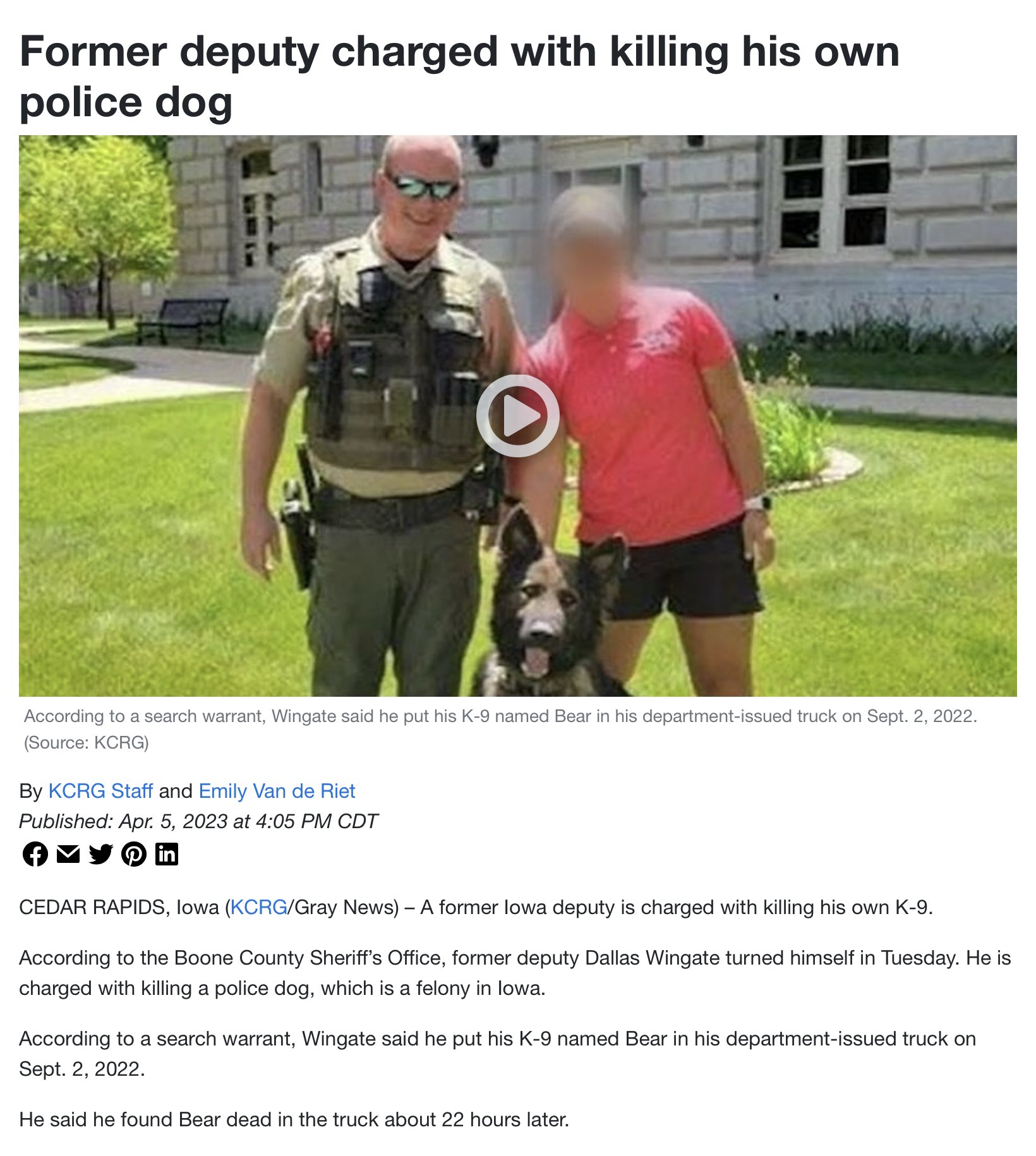DreamLeaf 🌻 on Twitter "Cops just love killing dogs, even their own