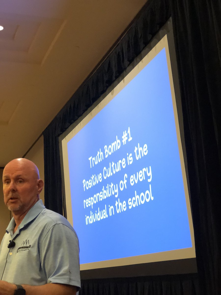 “Positive culture is the responsibility of every individual in the school!” <a href="/DarrinMPeppard/">Darrin M Peppard Ed.D. #RoadToAwesome</a> preach!