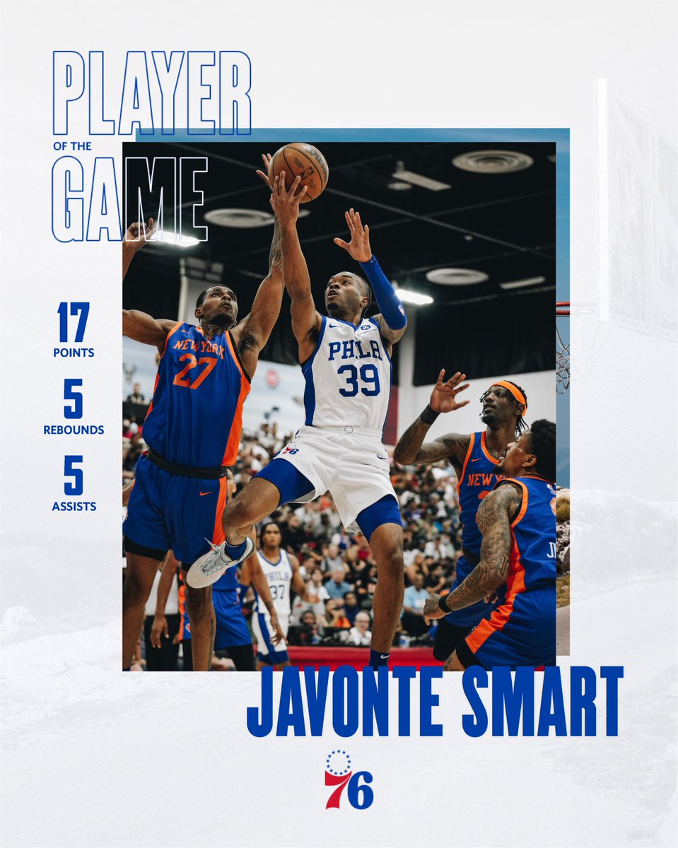 sixers's tweet photo. Javonte played a Smart game. 🧠 https://t.co/Hwndsu420y