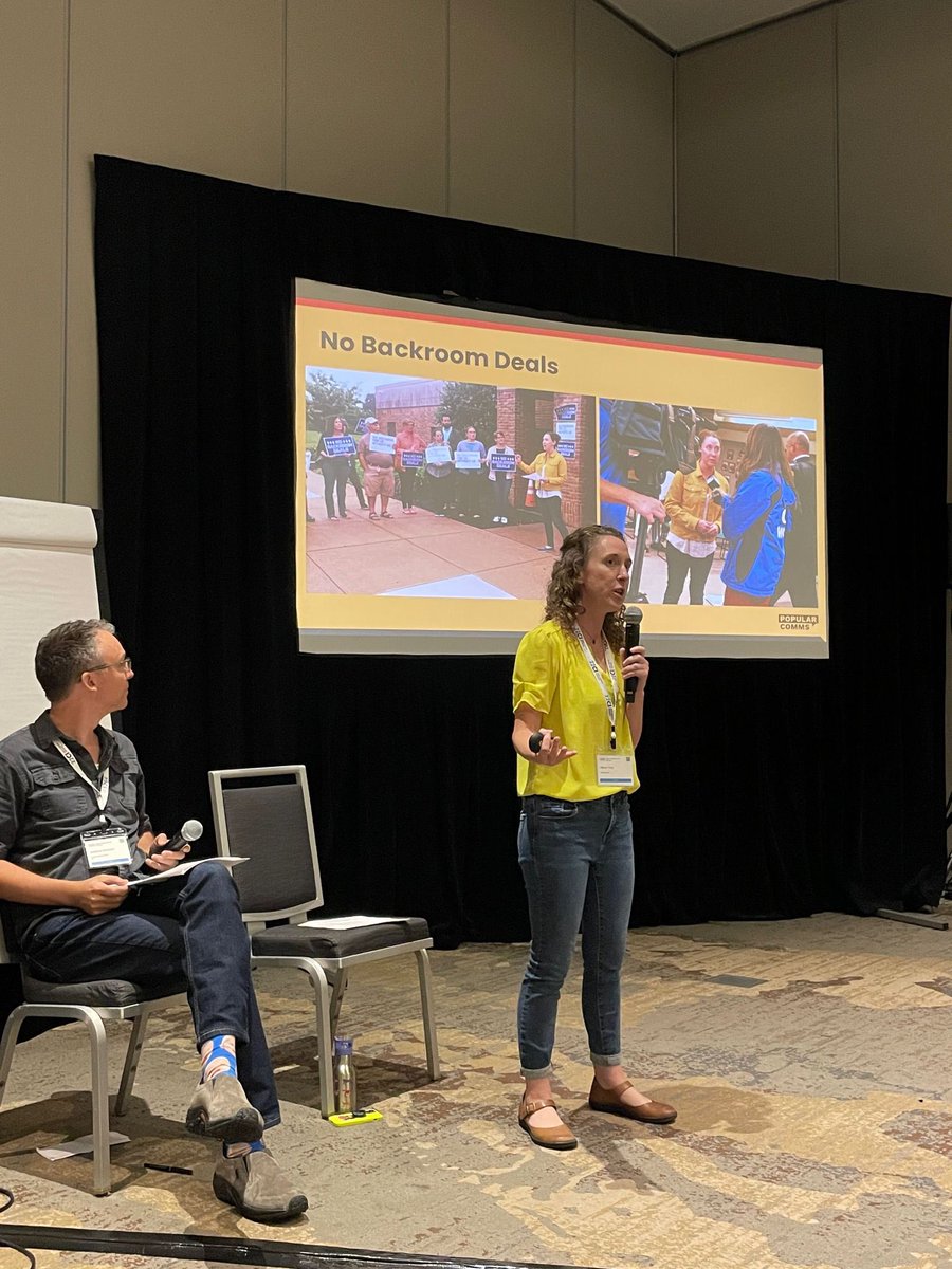popularcomms's tweet photo. Allison Troy at #22CI presenting our findings on our new study on strategic messaging to counter authoritarian messages in school board fights. https://t.co/zOrd1nG0K4