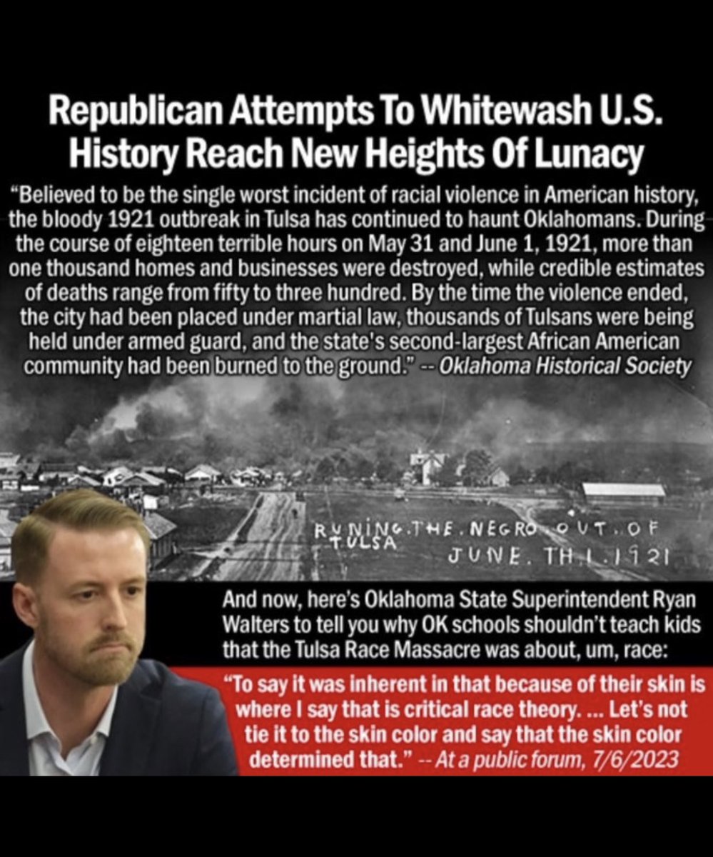 CamSpradling's tweet photo. Ryan Walters finally received the national attention he craved. He’s now front &amp; center as the danger of placing a right-wing-nut-job-loon in charge of the education of children at the @oksde or in any state. There is no manufactured distraction that will save him. https://t.co/XZj55OAlEy