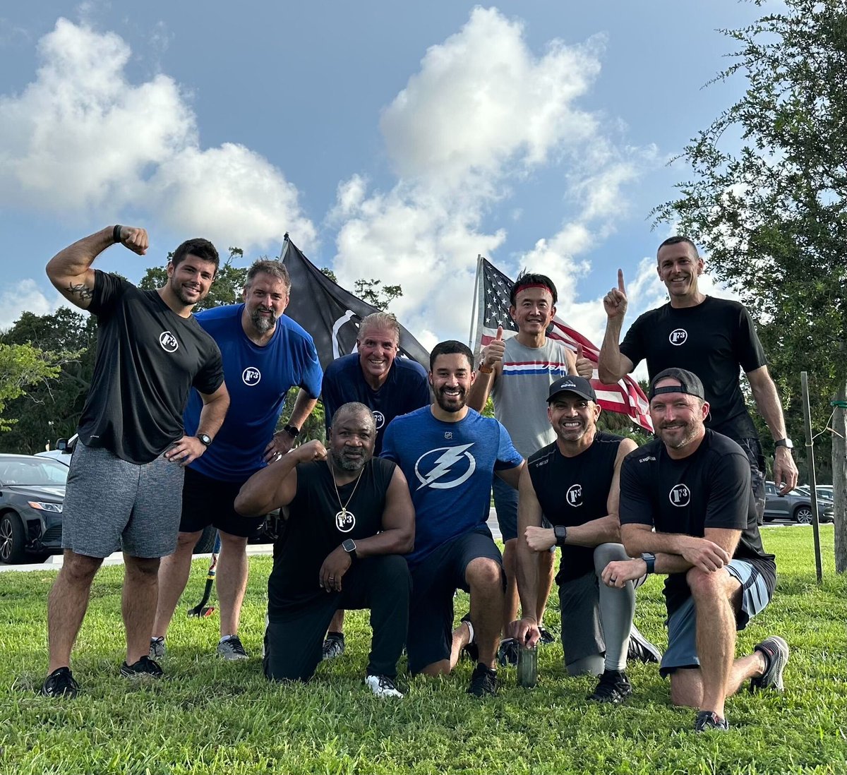 The Burg had a couple of special guests in paradise today! Barn Burner <a href="/F3Birmingham/">F3Birmingham</a> (returnee) and Moonshot <a href="/F3PhoenixAZ/">F3Phoenix</a> Waterfront workout at Bayrise. Glad to have you gents!! We showed them what real humidity feels like. Bird Hole