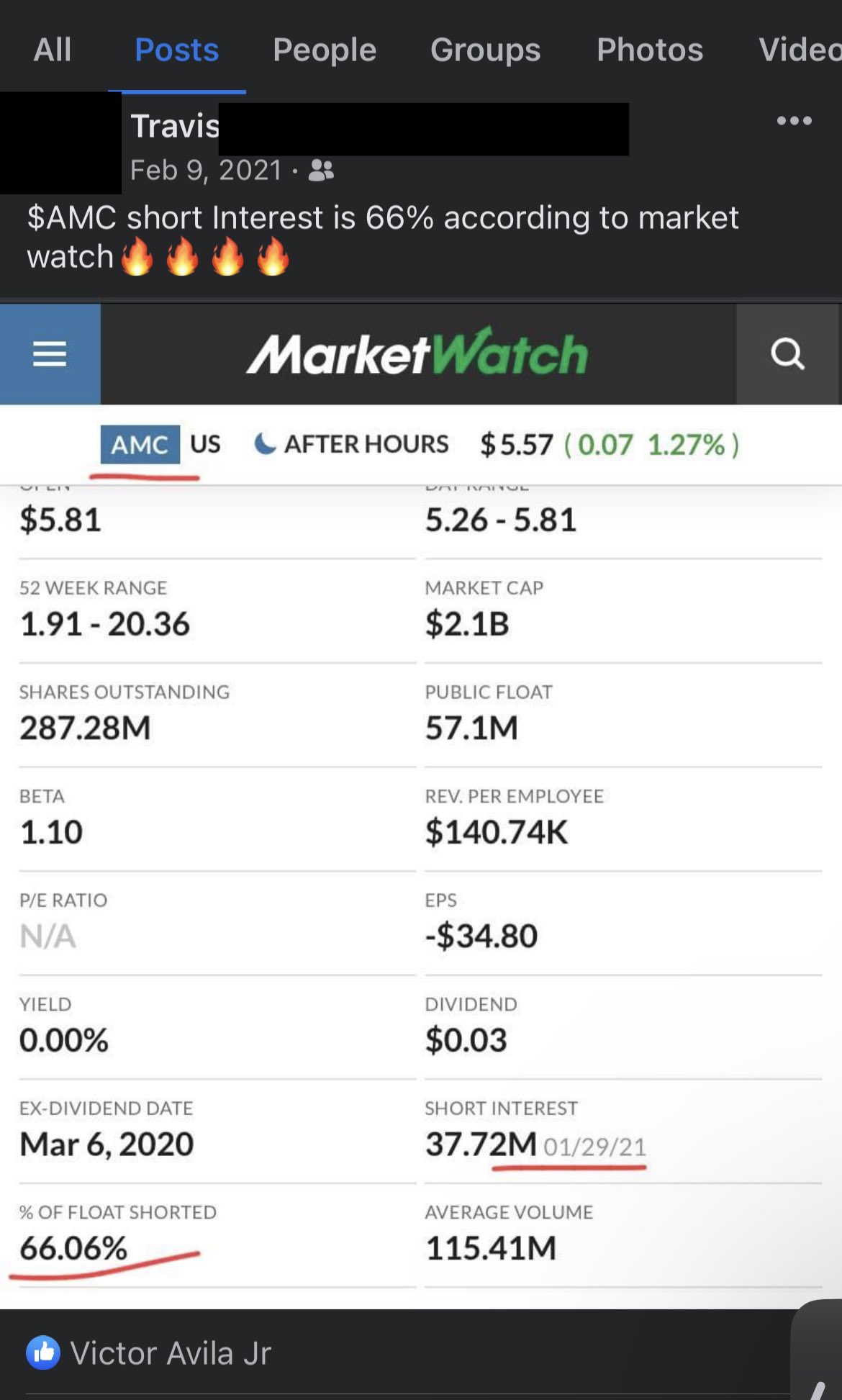Travis (Backup) on Twitter "This was AMC Short interest and Float in
