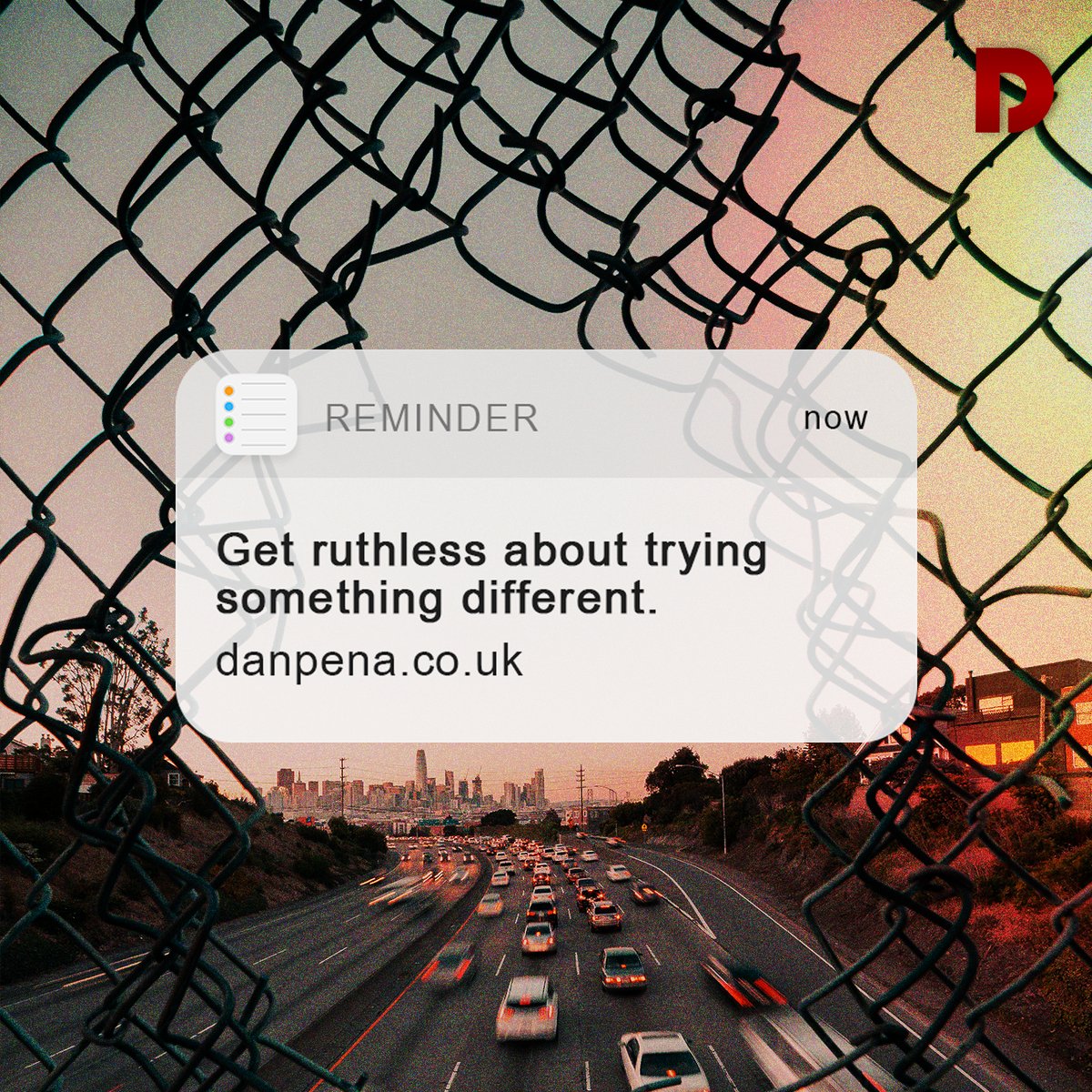 danspena's tweet photo. Get ruthless about trying something different. #penaism #danpena #qla https://t.co/PCKqxtOb7Y