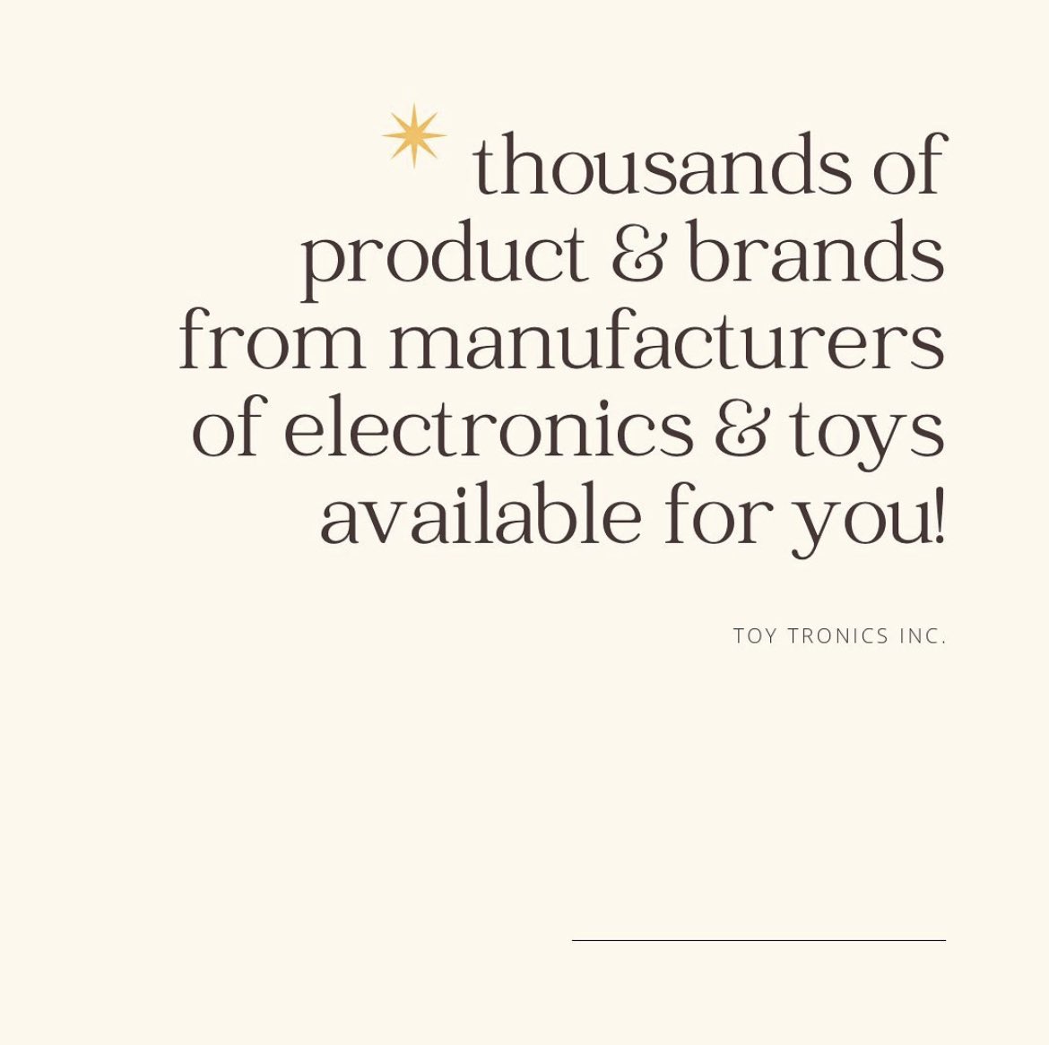 ToyTronicsSales's tweet photo. Contact us or visit our website for more information! 
#toytronics #toys #toy #gift #business #import #export #exporttoys #importtoys #toysale #giftsale #medley #florida #wholesale #wholesaledistributors https://t.co/wXGSS2YuTg