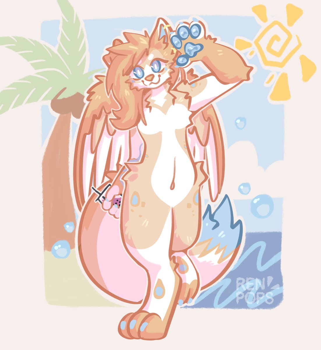 woolwisp's tweet photo. #artfight attack against @Hanakoartist ⚔️

My first victim is the sea queen herself 🌊👑 https://t.co/8jcsJNYfSz