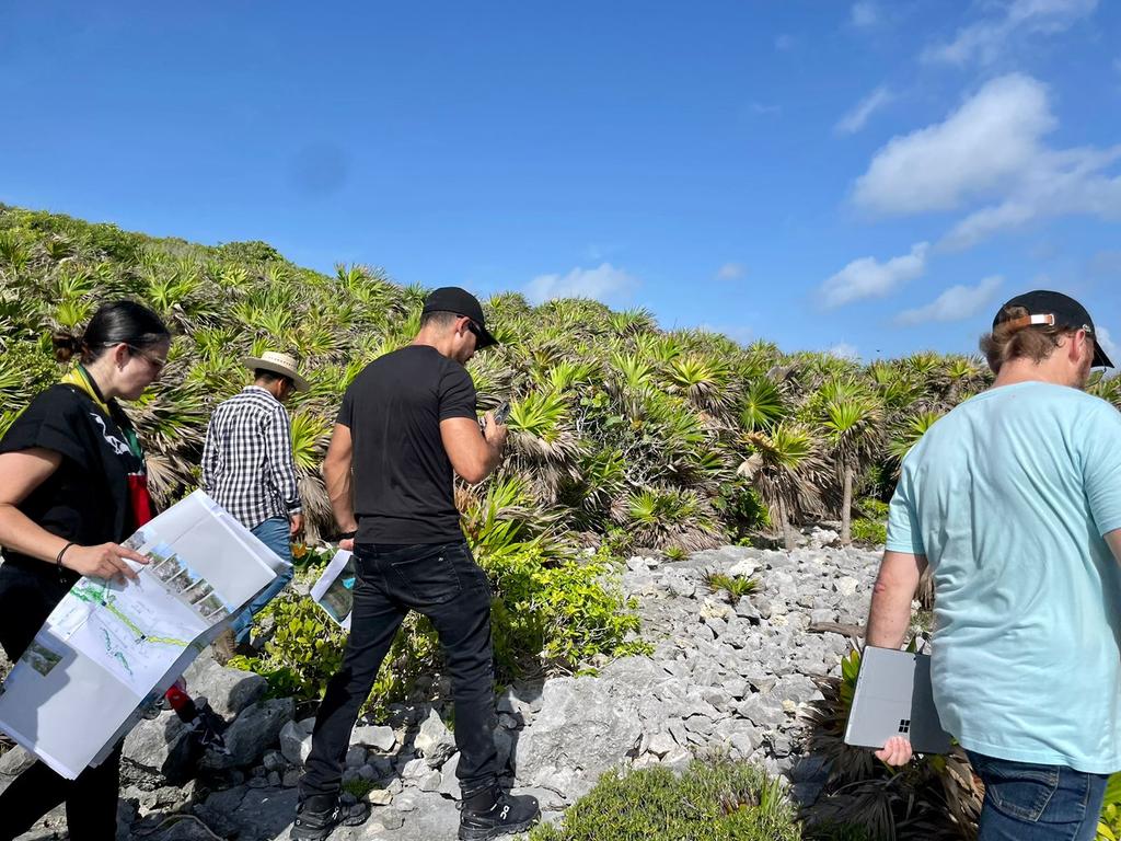 MeyerFalcon's tweet photo. El Parque del Jaguar ampliará el área de la zona arqueológica de Tulum para que más gente pueda conocer la riqueza histórica y natural de México 🇲🇽

Recorrimos el proyecto en territorio con @gappac y equipo. #TulumLate 🌴 https://t.co/j1KB3BOgoO