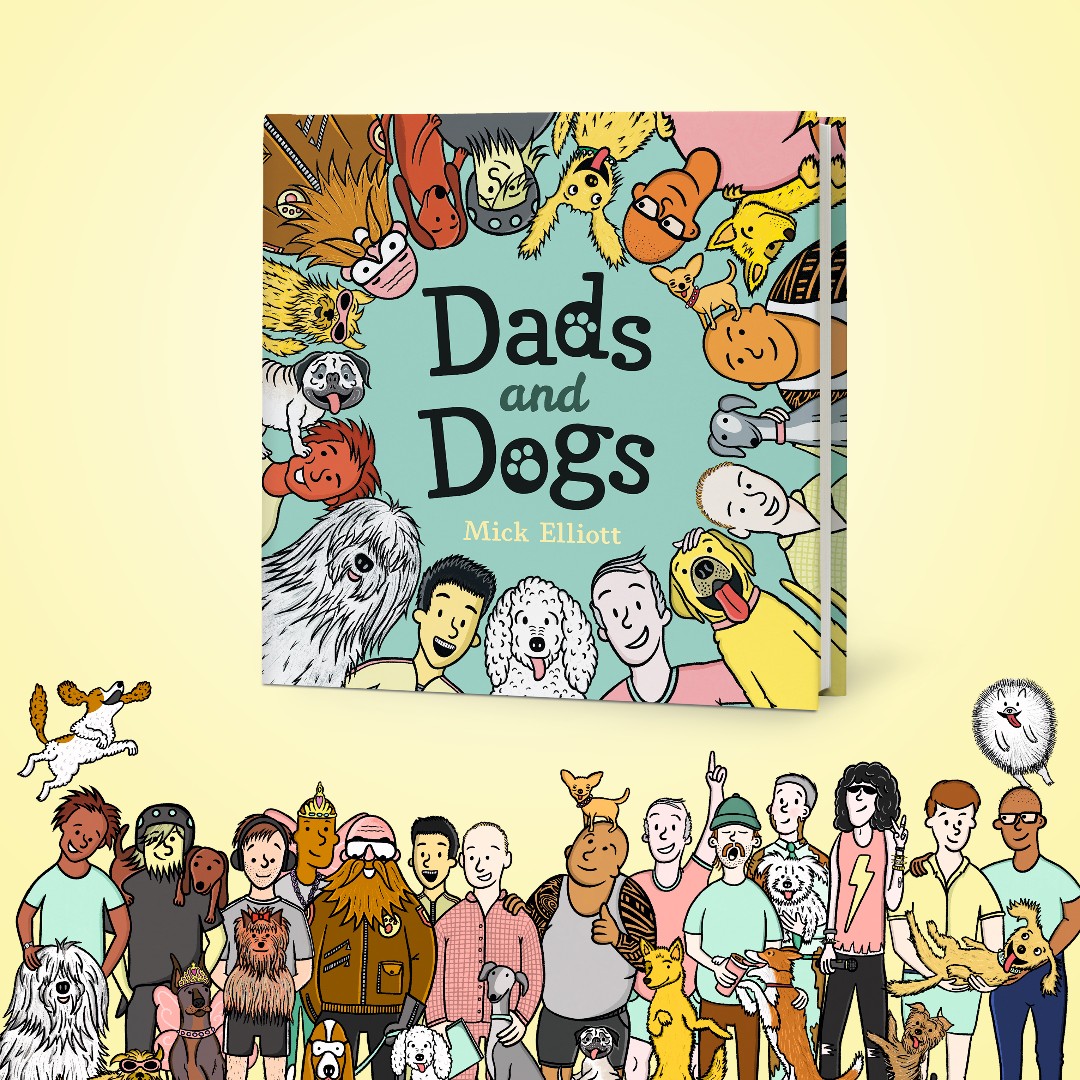 A delightful dad-full, dog-full celebration of dads and dogs!

A joyful celebration of togetherness written and illustrated by <a href="/TheMickElliott/">Mick Elliott</a> 👨🐶