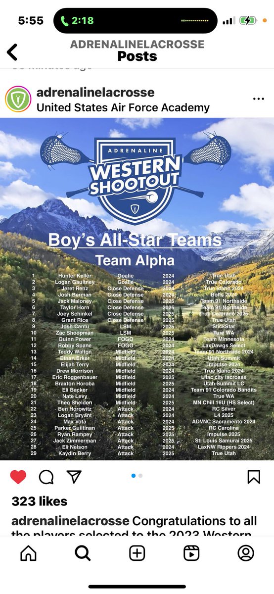 <a href="/friscolacrosse/">Frisco Lacrosse Association</a> <a href="/blackbearslax/">Frisco HS Lacrosse</a> <a href="/Josh_Cantu1/">Josh Cantu</a> representing <a href="/StickStarLax/">StickStar Lacrosse</a>