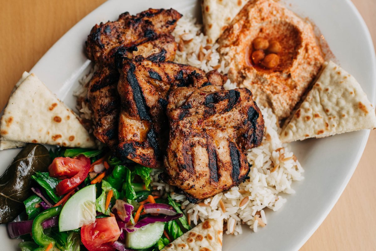 Grilled Chicken Kebab Plate #eatrealfood #foodie #tasty #dishoftheday