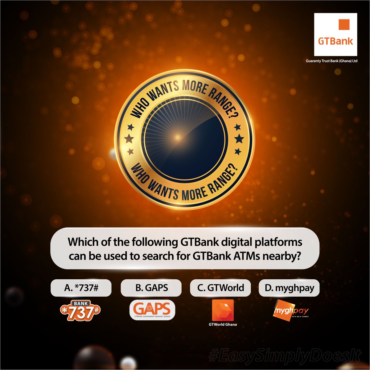 GTBankGhana's tweet photo. Which of these digital platforms allows you the convenience of checking for GTBank ATMs nearby?
#MoreRange
#GTBankgh 
#EasySimplyDoesIt https://t.co/pJtRfq4fmm