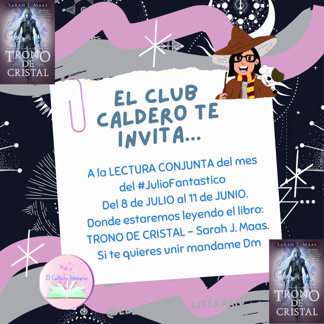 Lorelupin_07's tweet photo. Bienvenidos a la LC del #JulioFantastico en el #ClubCaldero donde vamos a leer #FantasíaEpica con un libro que muchos conocen y que les invitamos a leer... https://t.co/e8gmVrmgeO