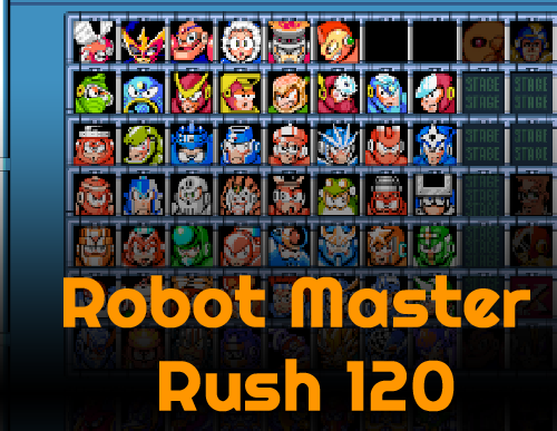 Trying a faster variation of the Mega Man Damage Shuffler tonight - Robot Master Rush 120 - 120 bosses, no Wily Stages. Mega Man 1-7, X1-X3, I-V

twitch.tv/smight !