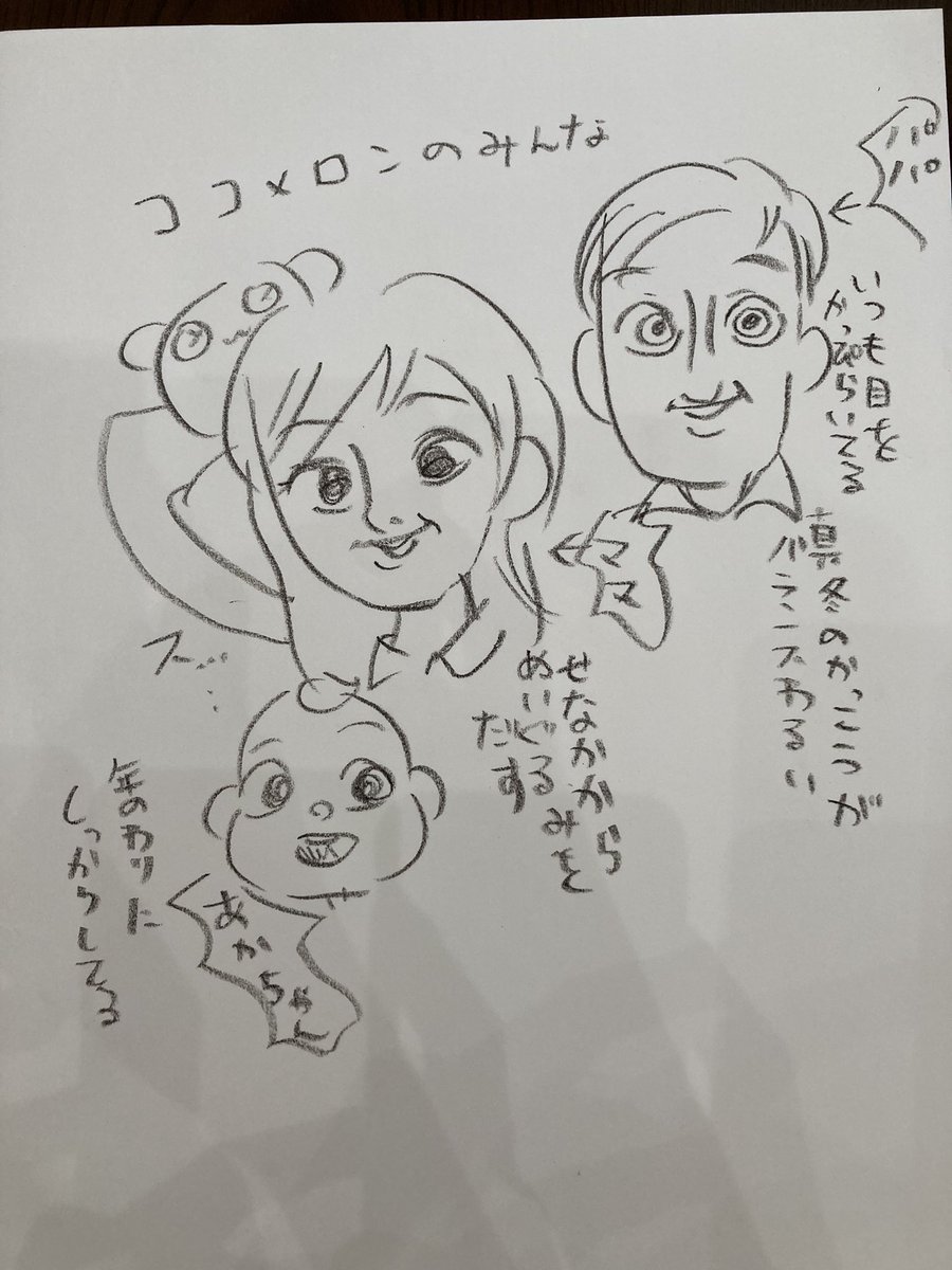 後できちんと書き直したい、ココメロンパパママの話したい 