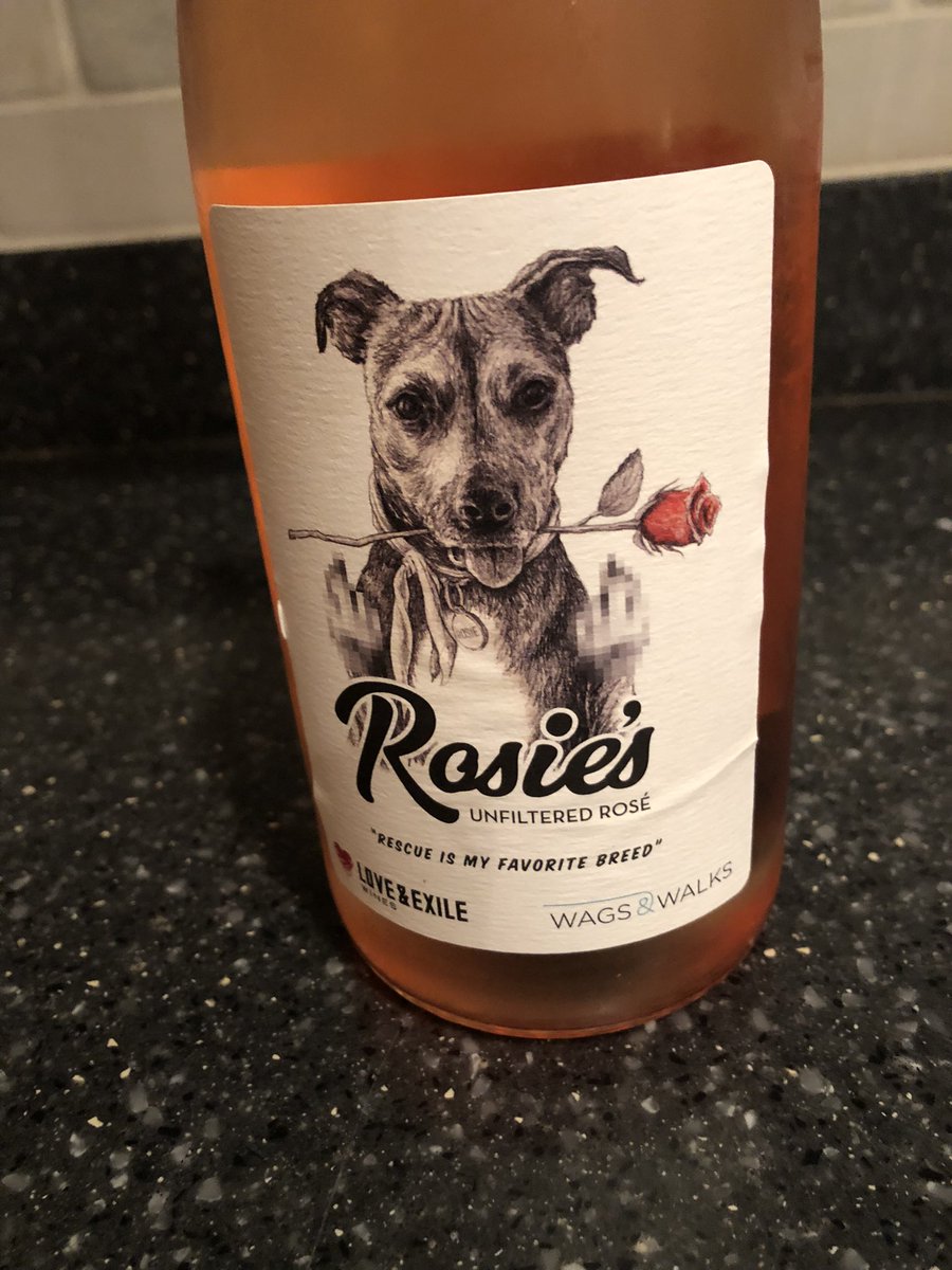 Supporting our friends <a href="/LoveAndExile/">Love and Exile Wines</a> while they support <a href="/WagsandWalks/">Wags and Walks</a> Nashville. Hi Rosie. Good dog!
