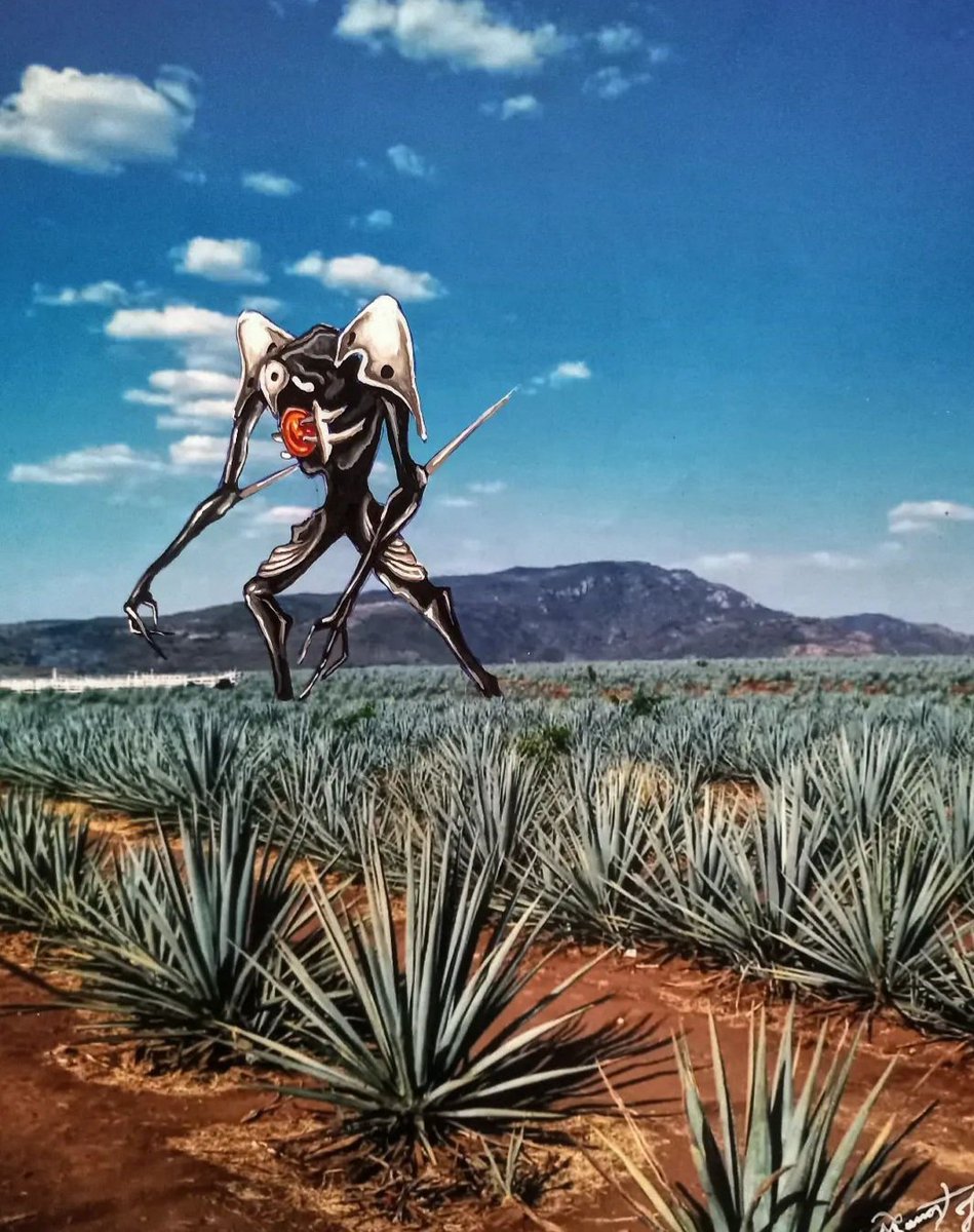 El 4to impacto (en tequila)
Foyografia digital + pintura acrílica. 
#neongenesisevangelion #evangelion #Mexico #tequilaJalisco