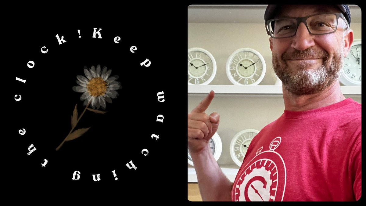 Watching what I say (and wear). 👕 Great tee @MikahSargent & @DMoren. #KeepWatchingTheClock ⏰ @ClockwisePod