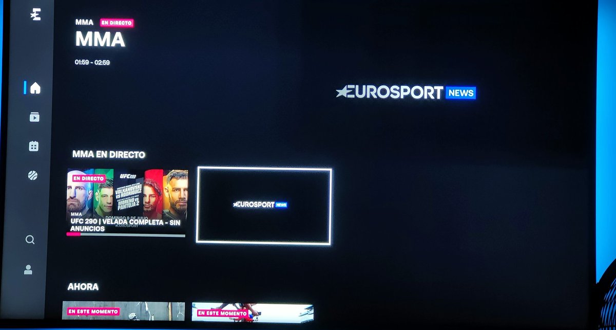 MMASINLIMITES's tweet photo. 🚨🚨🚨🚨🚨

EUROSPORT acaba de abrir un canal nuevo con buena señal y audio

#UFCEurosport https://t.co/iUxYHspw8T