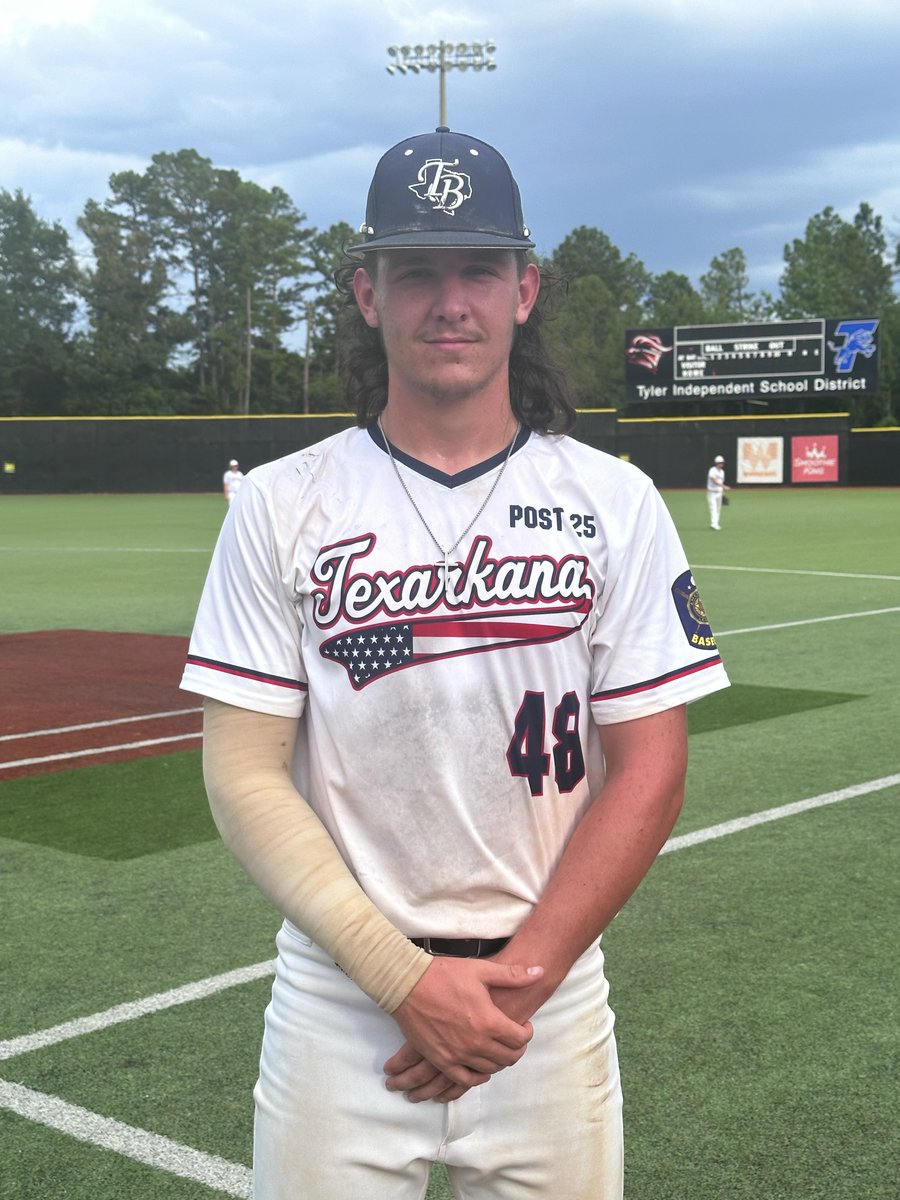 FiveToolETX's tweet photo. F: Texarkana Bulldogs 10, “The P” 6
PoG: Trenton Pemberton 3-4, RBI, 2R https://t.co/EiU2QEwQYb