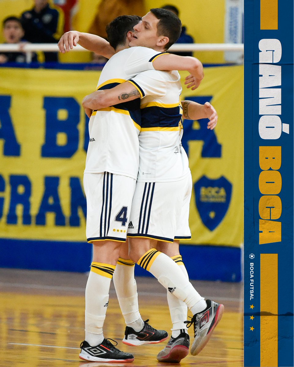 alegria_xeneize's tweet photo. 🥳🥳🥳 #GanóBoca!
⚽️ El Fútsal masculino venció 4-1 a #Atlanta (goles de Juan Pablo #Cuello, Franco M. #Riveras, Lautaro #Yáñez y Lucas #Flores, para el xeneize), por la fecha 16 del #FutsalAFA, de local.
#VamosBoca https://t.co/AQtCuWByhk
