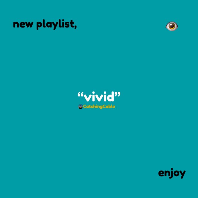 CatchingCable's tweet photo. 👁️ powerful feelings 👁️

new playlist - “vivid”

🌴enjoy local music - links in bio🌴
.
.
.
#miami #music #artist #local #community #macmuse #oneride #xaoj #maz #geesusshuttlesworth #waydeboswell #kyriq #spotify #spotifyplaylist #catchingcable #localmusic #playlist #applemusic https://t.co/JW69LbNxwo