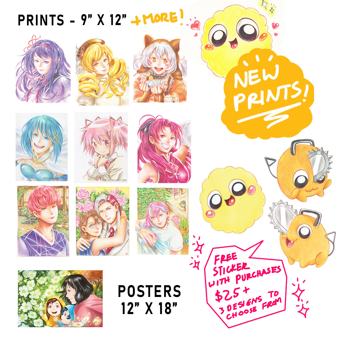 Greatfuzzball's tweet photo. Here's my catalog, lots of new prints and merchandise coming out! Spy x family, Chainsaw man, Genshin Impact and more! Also, brand new stickers! So come by say hi and get some goodies! Thank you for your love and support!

#animethon #animethon2023 #spyxfamily #greatfuzzball_art https://t.co/9CDxj1lYpB