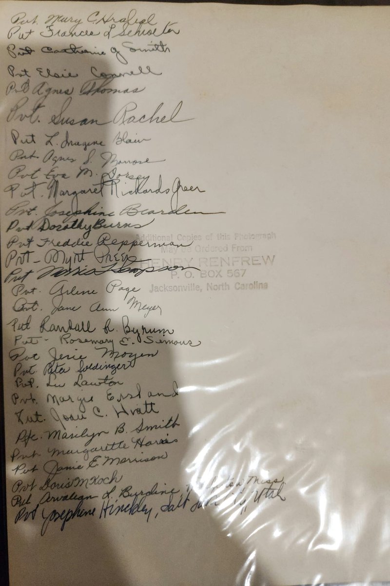 Phyllis Davis, who served during WW II.  They think the platoon photo was taken about 1944. Unfortunately, the son doesn't know much about her time in service. Her married name was Jarvis.  If anyone has any additional information he would appreciate knowing anything he could.