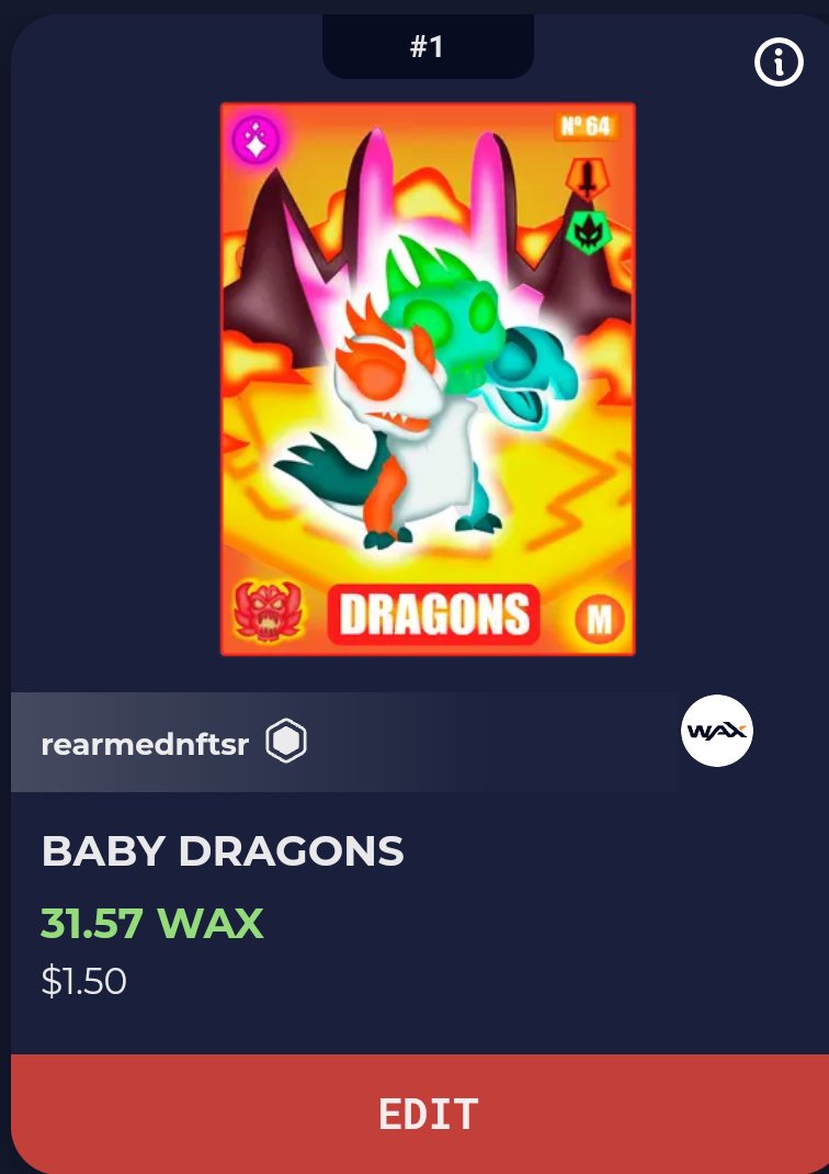 You can help the project to achieve a greater achievement if you invest in rearming so you would help to continue creating more #NFTs <a href="/Rearmed_Project/">Rearmed.nfts</a> 

Buy now: wax.atomichub.io/market/sale/13…

#NFT #NFTCommmunity #WAX