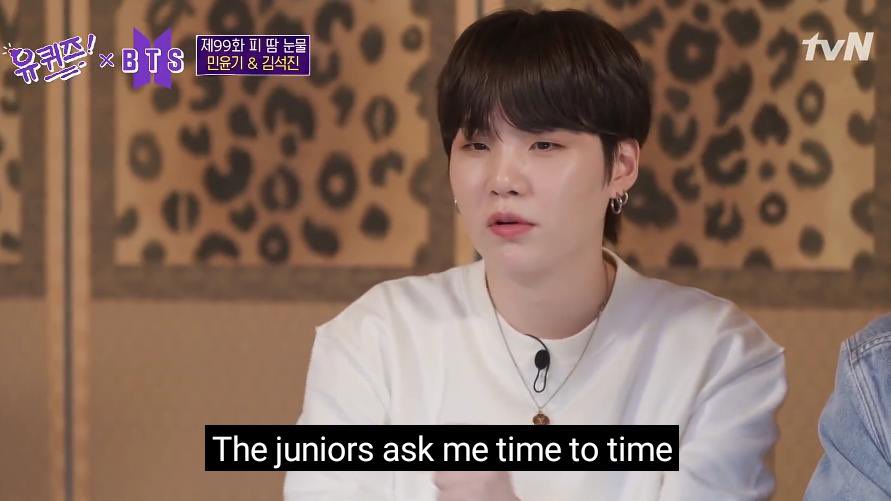 taebokkiii's tweet photo. Now I understand why yoongi want to become the type of senior that he himself needed back in the day. My heart break so much. https://t.co/h2k5wT5sZR