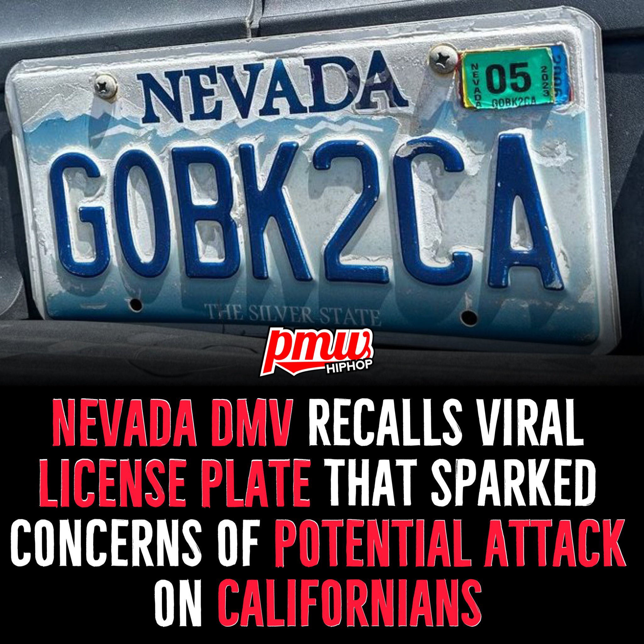 Viral license plate deemed inappropriate recalled by state DMV