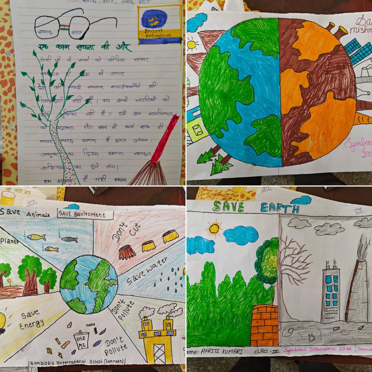 bpcl_ret_patna's tweet photo. On ocassion of Swachhta Pakhwada, slogan, drawing and essay competition was organised  at *Symbiosis International School,Semraon*, Bhojpur, BPCL Patna Terr. Event commenced with Swachhta Pledge.
⁦@BPCLimited⁩
⁦@BPCLRetail⁩ ⁦⁦⁦⁦⁦@BPCLRETAILBIHAR⁩ https://t.co/EFu76EQ4dg