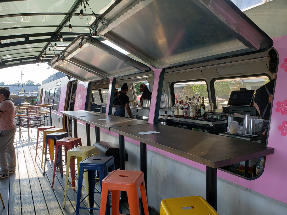 VoiceOfMetro's tweet photo. Honored to be a part of the unveiling of the thoughtfully repurposed Metro rail car that is the centerpiece of @metrobardc - a truly one-of-a-kind experience you need to have. Step back! Doors are open and the libations are rolling 👍Enjoy the ride! https://t.co/dAE6DUfZi2