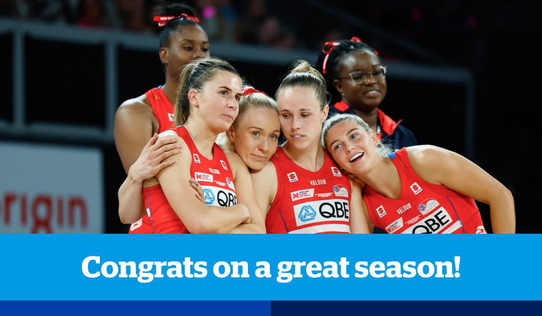 Well done to this year’s #SuperNetball Runners Up @NSWSwifts - you've had an incredible year. Such an exciting and close game to end the season. Congratulations to the @AdelaideTBirds on the win! 👏 👏 #NSWSwiftsPartner #NetballAustralia #MinorPremiers #netball