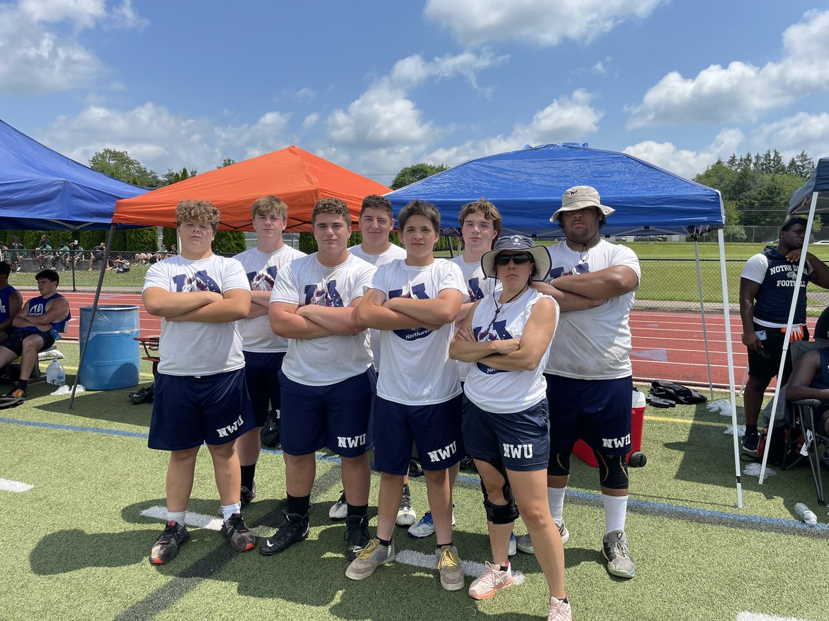 NW_UnitedFball's tweet photo. Lineman Challenge 2023 #nwu #northwestunited #workhorses #getthejobdone #trenchwarfare #linemanlife #forgottenfive #50-79 https://t.co/lzqPhs0ZVf
